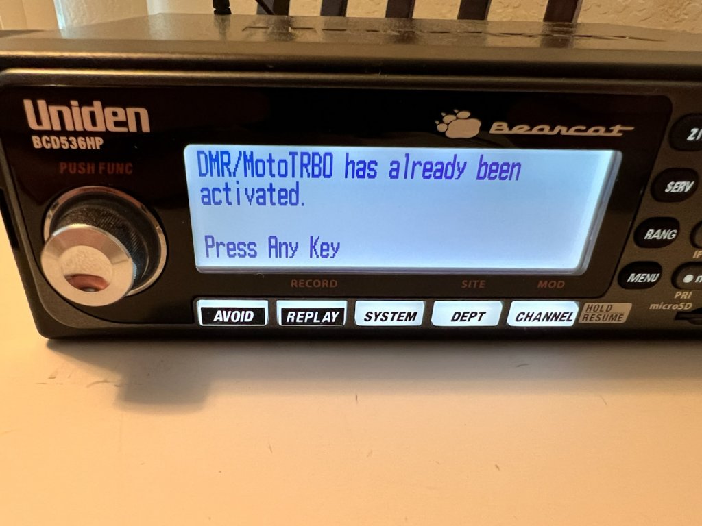 **SOLD**Uniden 536HP with DMR upgrade | RadioReference.com Forums