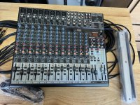 Behringer Mixer with audio cables for radios