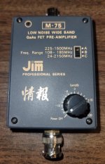 Estate Sale JIM M-75 Low Noise Wide Band Amplifier