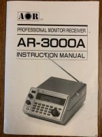 AOR AR-3000A Instruction Manual Original