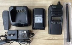 Sold. IICOM IC-F3230DS Digital VHF Handheld radio.