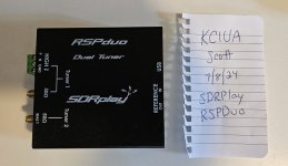 SOLD - SDRPlay RSPDuo 14 Bit Dual Receiver SDR