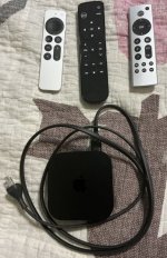 Apple TV 4K 128GB (3rd Gen w/ Wi-Fi and Ethernet) + Extra Third Party Remotes