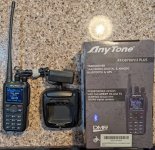 AnyTone AT-D878UVII Plus Amatuer Radio DMR GPS Bluetooth manual & box with HotSpot