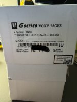 : Unication G2 450-512 MHz Pager – New /open box never programmed